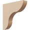 Ekena Millwork 2"W x 10"D x 10"H Thin Carmel Rough Cedar Woodgrain TimberThane Corbel, Primed Tan CORUR02X10X10CARRCPR - alternate 1